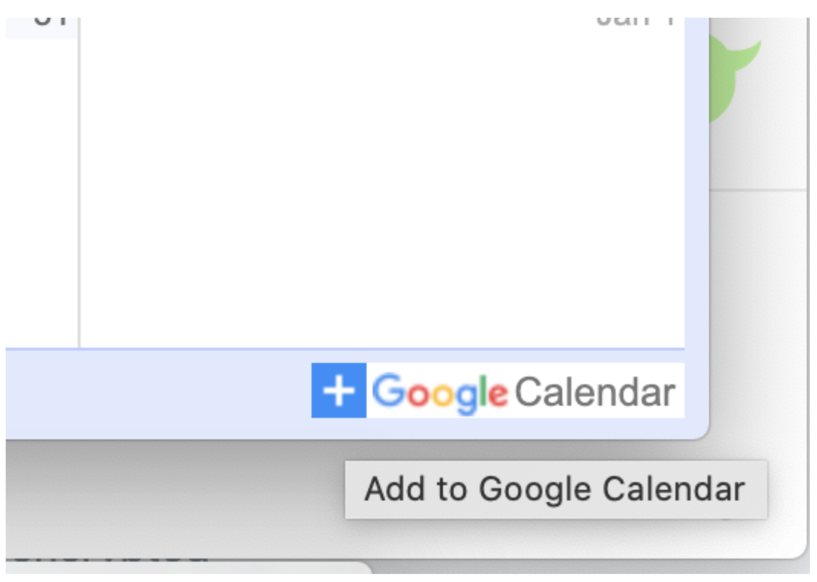 Google Calendar Subscribe Button